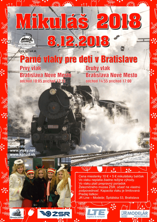 Mikul 2018 - parnm vlikom po bratislavskch spojkch 8.12.2018